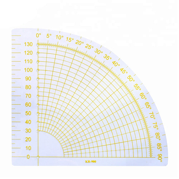 Sewing ruler in the shape of a fan 16 x 16 cm