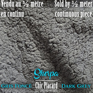 Dark Gray Sherpa (per half meter, continuous)
