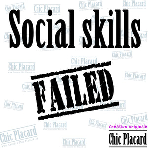 Fichier numérique PNG : Social skills failed