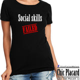 Appliqué de vinyle : Social skills Failed