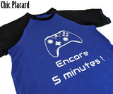 T-shirt Encore 5 minutes !  Hommes Petit/Small