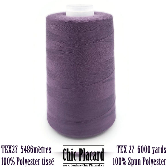Tex27 Wwoven polyester yarn 5486m-Grgrape juice 8164