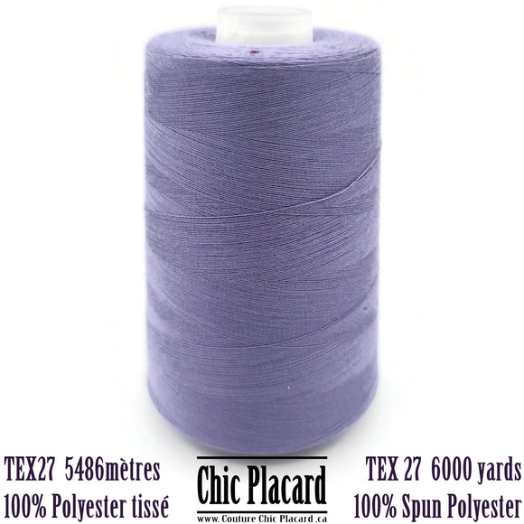 Tex27 Woven Polyester Yarn 5486m - Purple 8197