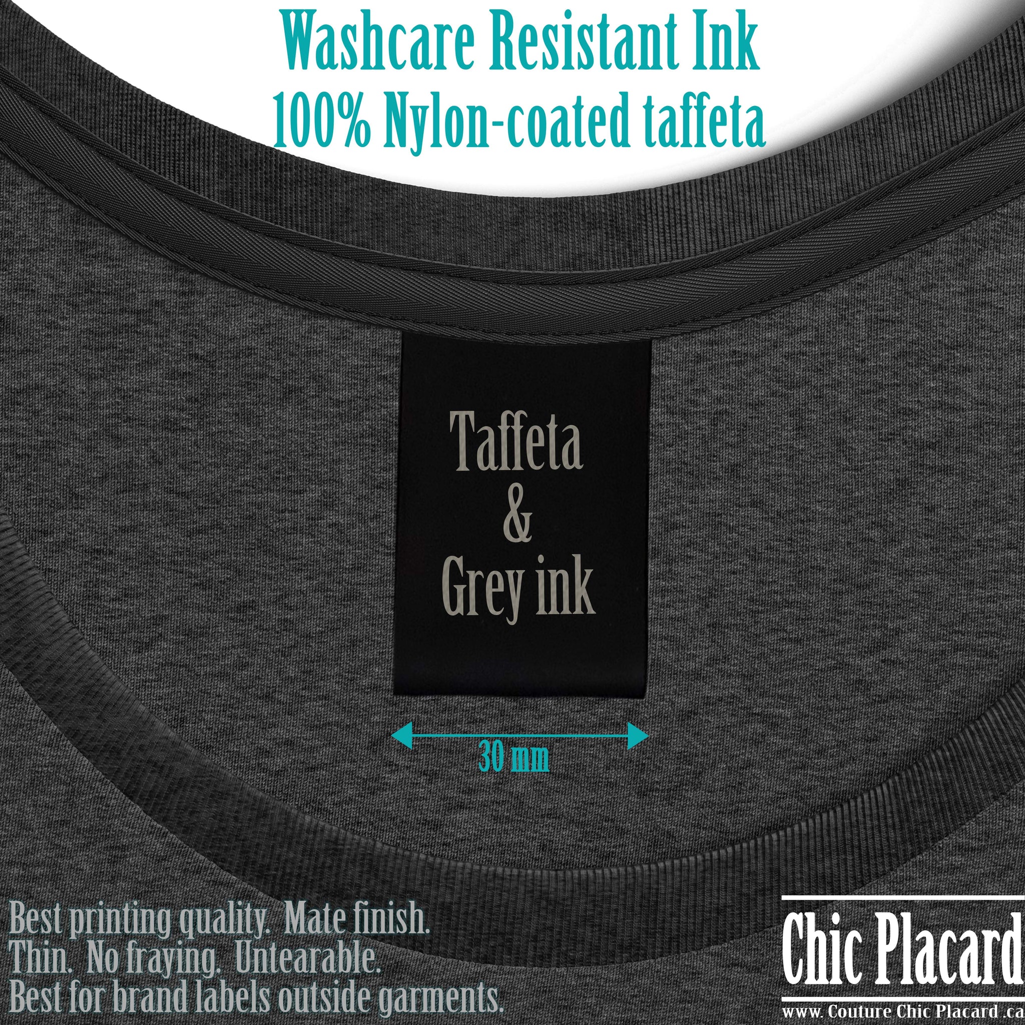 100x Custom Identification labels : NEW DESIGN – Chic Placard